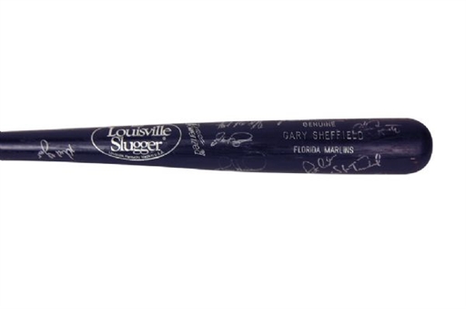 1996 National League All Star Team Signed Bat (16 Signatures)